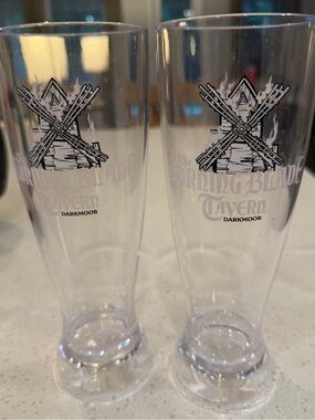 Burning Blade Tavern Clear Pilsner Glass - Set of 2